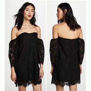 Cupcakes And Cashmere Black Off The Shoulder Dress - image 1